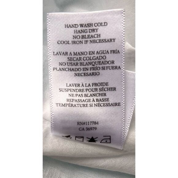 NWT Rails Sandy Dress Linen Blend Striped Ruffle Mini in Laguna Stripe, Small - Picture 16 of 16